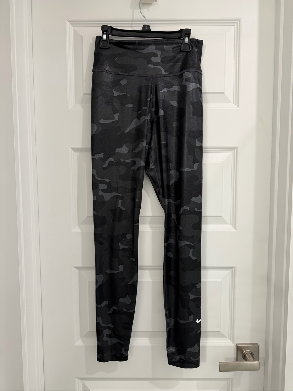 Nike Dri-Fit Black & Charcoal Camo Shimmer Leggings